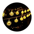 Chicmine String Light Creative Shape IP43 Waterproof Energy-saving Battery Operated Non-Glaring Soft Lighting Indoor Outdoor Moon Star LED String Light Ornament Party Supplies