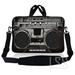 Laptop Skin Shop 14 - 14.9 inch Neoprene Laptop Sleeve Bag Carrying Case with Handle and Adjustable Shoulder Strap - Cassette Player Design