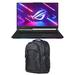 ASUS ROG Strix SCAR 17 Gaming/Entertainment Laptop (AMD Ryzen 9 7945HX 16-Core 17.3in 240 Hz Quad HD (2560x1440) GeForce RTX 4080 Win 11 Pro) with 1680D Backpack