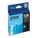 Epson T124220 OEM Ink - (124) Stylus NX125 127 130 230 330 420 430 Workforce 320 323 325 435 Moderate Capacity Cyan Ink (200 Yield)