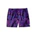 Men's Big & Tall 5" Flex Swim Trunk with Super Stretch Liner by Meekos in Bright Purple Leaf (Size 2XL)