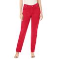 Plus Size Women's Classic Cotton Denim Straight-Leg Jean by Jessica London in Vivid Red (Size 28) 100% Cotton