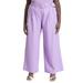 Plus Size Women's Pleat Detail Pant With Belt by ELOQUII in Violet (Size 16)