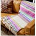 Free People Bedding | Free People Ivory Skye Stripe Multi-Colored Throw Blanket Brand New With Tags | Color: Cream | Size: 60x51