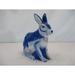 Anthropologie Accents | Anthropologie Sarah Gordon Blue Sitting Bunny Planter Vase Pot | Color: Blue/White | Size: Os