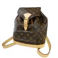 Louis Vuitton Bags | Auth Louis Vuitton Montsouris Mm Backpack Bag Monogram Leather Brown | Color: Brown | Size: W 24 X H 27 X D 12 Cm