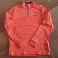 Under Armour Jackets & Coats | Adult Under Armour 1/4 Zip Orange Pullover Size Medium | Color: Orange | Size: M