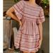 Anthropologie Dresses | Anthropologie Maeve Tiered Stripe Mini Dress | Color: Pink | Size: S