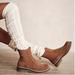 Free People Accessories | Alpine Cable Over The Knee Socks New With Tags | Color: Cream | Size: Os