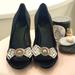 Gucci Shoes | Gucci Pumps Gucci Black Silk Pumps | Color: Black | Size: 7