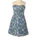 American Eagle Outfitters Dresses | American Eagle Outfitters Strapless Floral Dress Size 0 | Color: Blue/Green | Size: 0