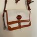 Dooney & Bourke Bags | Dooney & Bourke | Vintage Awl Surrey Flap Crossbody Messenger Bag White And Tan | Color: Brown/White | Size: Os