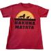 Disney Shirts | Hakuna Matata Disney The Lion King Men’s Red Graphic T-Shirt Size S Small | Color: Red/Yellow | Size: S