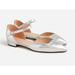 J. Crew Shoes | J.Crew $178 Pointed Toe Flats Metallic Leather Silver Size 9.5 Bt917 | Color: Silver | Size: 9.5