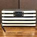 Kate Spade Bags | Kate Spade Wellesley Rachelle Striped Patent Leather Full Zip Continental Wallet | Color: Black/White | Size: Os