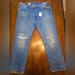Levi's Jeans | Levi's 501 54 Premium Destructed Dirty Grunge Studded Slim Fit Jeans Size 40x30 | Color: Blue/Silver | Size: 40
