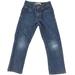 Levi's Bottoms | Levi's 511 Slim Straight Jeans Sz 6 Dark Wash Denim Distressed Adjustable Waist | Color: Blue | Size: 6b