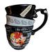 Disney Dining | Disney Parks Alice In Wonderland Teacup Stacked Mad Hatter Coffee Mug Cup | Color: Black/Red | Size: Os