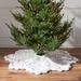 Anthropologie Holiday | Faux Fur Snowflake Tree Skirt | Color: White | Size: Os