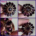 Coach Jewelry | Brand New Extremely Rare Coach Amethyst Crystal Flower Ring | Color: Purple | Size: Size 8