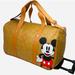 Disney Other | Bioworld Disney Mickey Mouse Rolling Duffle Bag Luggage Cognac Designer Style | Color: Tan | Size: Os