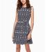 Kate Spade Dresses | Kate Spade New York Lake Blue Women's Eyelet Fit & Flare Dress, | Color: Blue/White | Size: 6