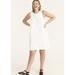 J. Crew Dresses | J.Crew Women's $88 Denim Shift Dress In White Size 2 Ak257 | Color: White | Size: 2