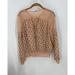 Free People Tops | Free People Boho Polka Dot Sheer Peasant Tie Neck Lace And Smocked Detail Top M | Color: Orange | Size: M