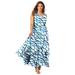 Plus Size Women's Georgette Flyaway Maxi Dress by Jessica London in Kelly Green Ribbon (Size 20 W)