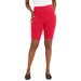 Plus Size Women's Everyday Stretch Cotton Bike Short by Jessica London in Vivid Red (Size 12)