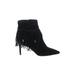 Sam Edelman Ankle Boots: Black Solid Shoes - Women's Size 8 1/2 - Pointed Toe
