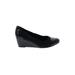 Life Stride Wedges: Black Solid Shoes - Women's Size 7 1/2 - Round Toe