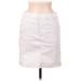 &Denim by H&M Denim Skirt: White Print Bottoms - Women's Size 6