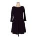 Tommy Hilfiger Casual Dress - A-Line: Purple Print Dresses - Women's Size 16