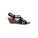 Ash Wedges: Black Print Shoes - Women's Size 40 - Open Toe