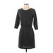 Ann Taylor LOFT Outlet Casual Dress - Sweater Dress: Gray Marled Dresses - Women's Size 2X-Small Petite