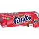 Fanta USA Variety Party Pack 12-24 Cans / 4 Flavours Randomly Sent: Grape, Peach, Strawberry, Pineapple, Berry - Boxed Treatz (355ml, Pack of 24 Cans Strawberry)