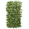 Garden Mile Topiary Trellis Fresh Greens, Ivy Leaves and Flowers Artificial Leaf Trellis Spring and Summer Creeping Garden Decoration Faux Climbing Ivy Plants (180 x 60cm, Ivy Leaf Trellis)