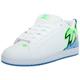 DC Men's Court Graffik Casual Skate Shoe, White/Lime/Turquoise, 16 UK