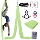 PRIOR FITNESS Aerial Silks Set, 15 Yards Durable 40D Nylon Aerial Dance Silk Equipment with All Rigging Hardware, Yoga Starter Kit for Home, Aerial Yoga Hammock Silky Swing for All Levels