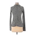 Athleta Track Jacket: Gray Marled Jackets & Outerwear - Women's Size X-Small Petite