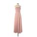 Jenny Yoo Collection Cocktail Dress - A-Line: Pink Solid Dresses - Women's Size 6