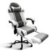 Racing Video Backrest and Seat Height Recliner Gaming Office High Back Computer Ergonomic Adjustable Swivel Chair, With footrest
