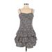 Express Casual Dress - A-Line Sweetheart Sleeveless: Blue Dresses - Women's Size Medium