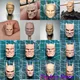 Modèle blanc 1/12 non peint Dark Knight Batman McFarlane Thomas Mayor Ben Head Sculpt pour 6 en