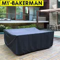 72 TANBlack-Housses imperméables pour meubles d'extérieur housse anti-poussière pour canapé table