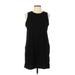 Old Navy Casual Dress - Shift: Black Solid Dresses - Women's Size Large