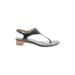 Bernardo Sandals: Black Solid Shoes - Women's Size 7 1/2 - Open Toe