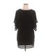 Jessica Howard Casual Dress - Shift: Black Solid Dresses - Women's Size 10 Petite