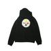 NFL Pullover Hoodie: Black Solid Tops - Kids Boy's Size X-Large